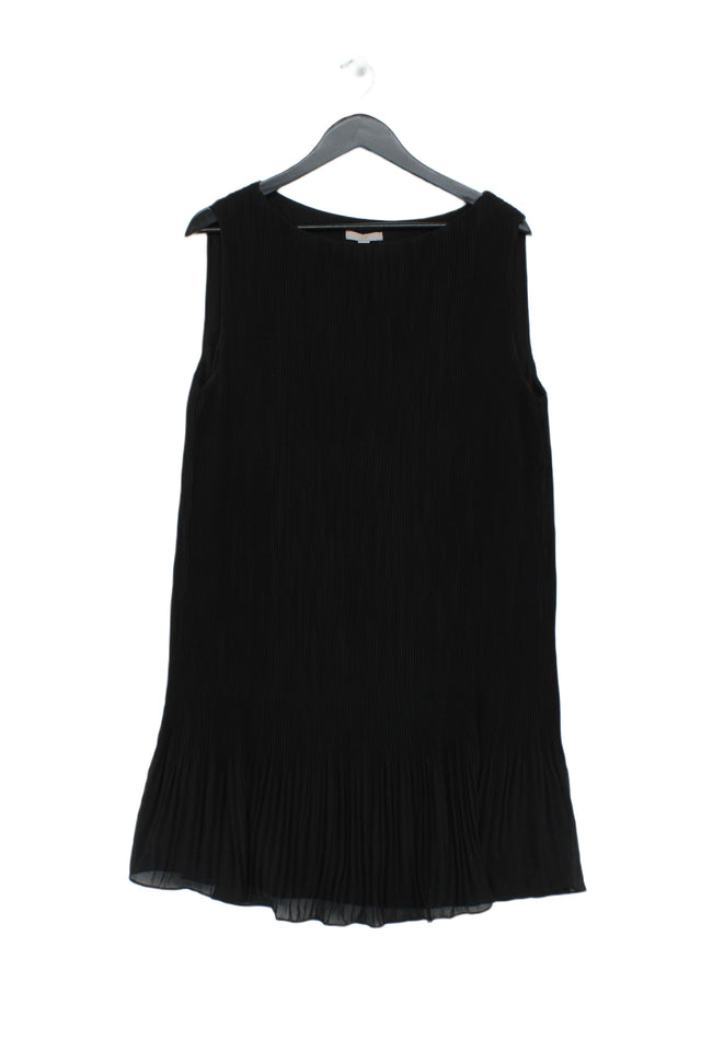 H&M Women's Midi Dress L Black 100% Polyester
