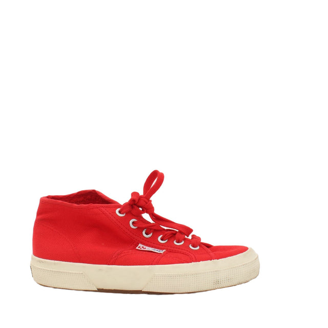 Superga Women's Trainers UK 2.5 Red 100% Other