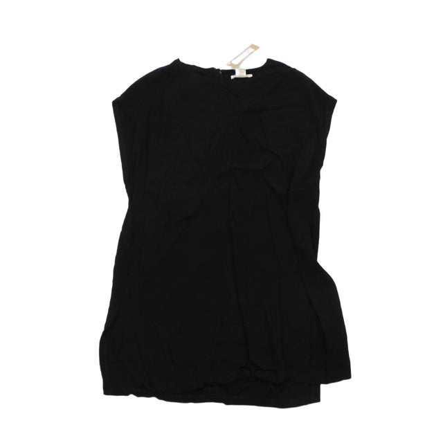 H&M Women's Top M Black Polyester with Cotton