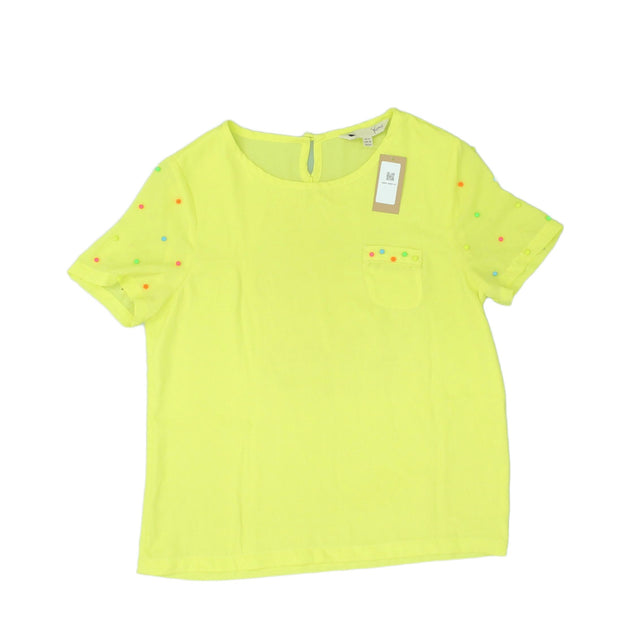 Yumi Women's Top UK 10 Yellow 100% Other