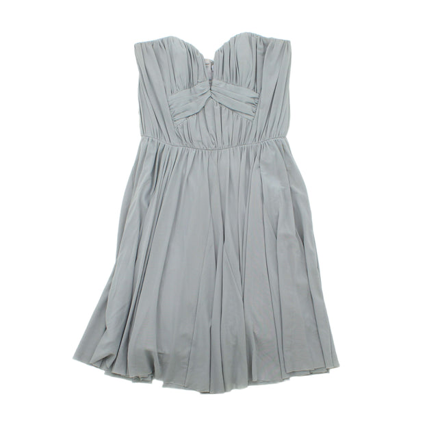 Asos Women's Mini Dress UK 6 Grey Elastane with Nylon, Cotton