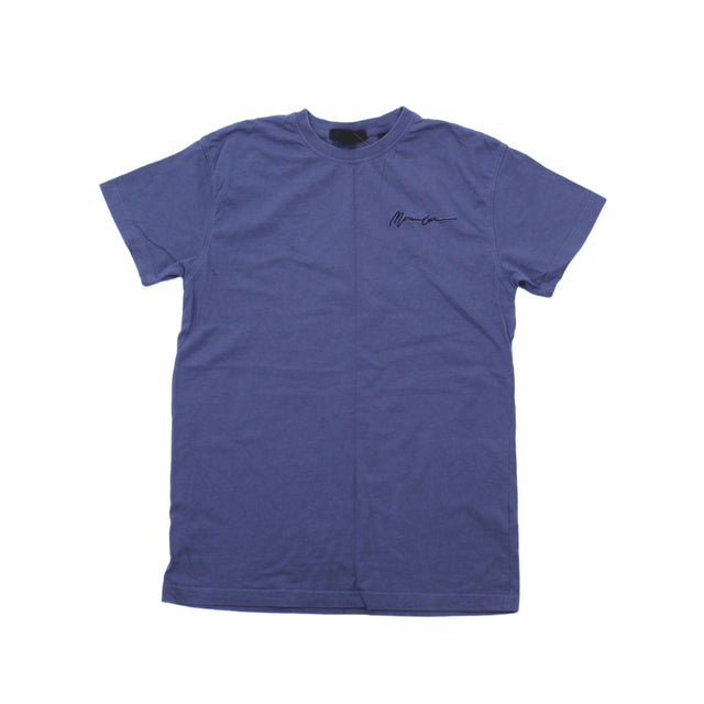 Mennace Men's T-Shirt S Blue 100% Cotton