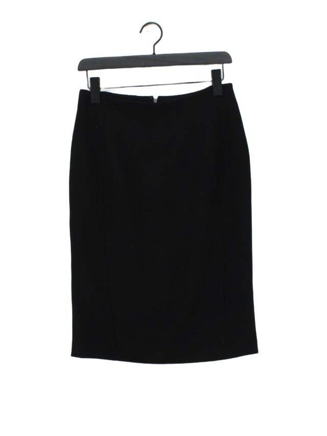 Hobbs Women's Maxi Skirt UK 10 Black Polyester with Rayon, Viscose