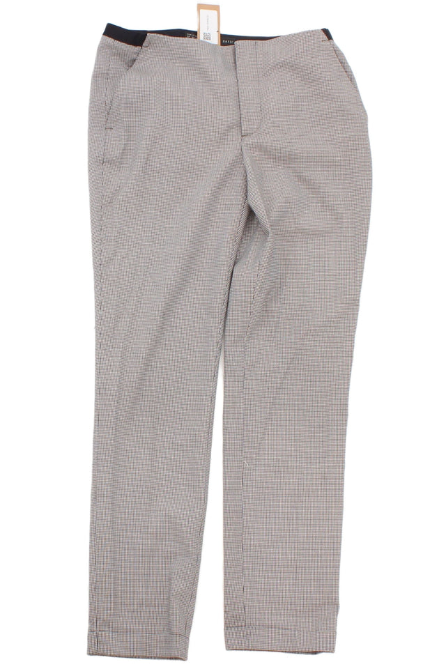 Zara Women's Trousers XS Grey Polyester with Viscose, Elastane