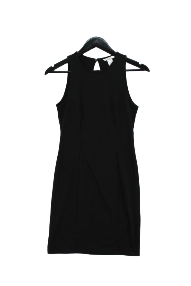 H&M Women's Mini Dress S Black Polyester with Viscose, Other