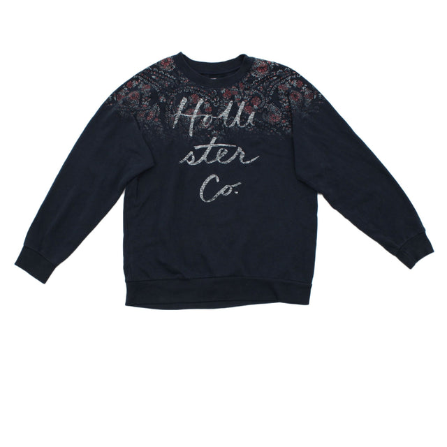 Hollister Women's Jumper XS Blue Cotton with Polyester