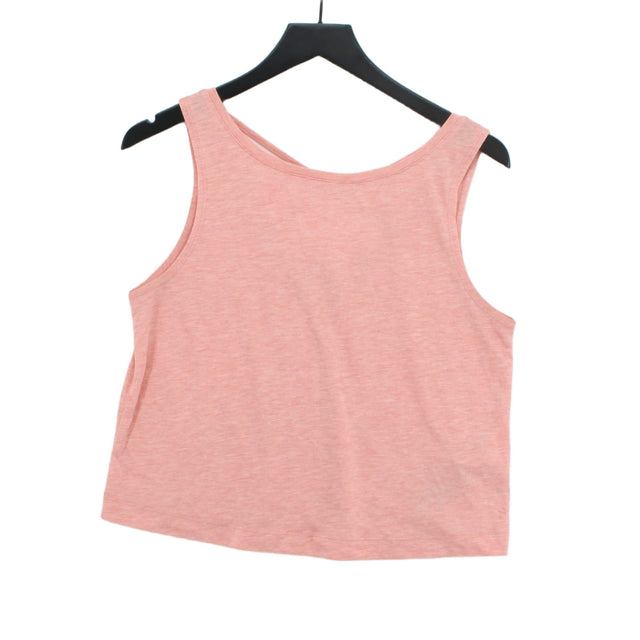 H&M Women's Top M Pink Viscose with Polyester