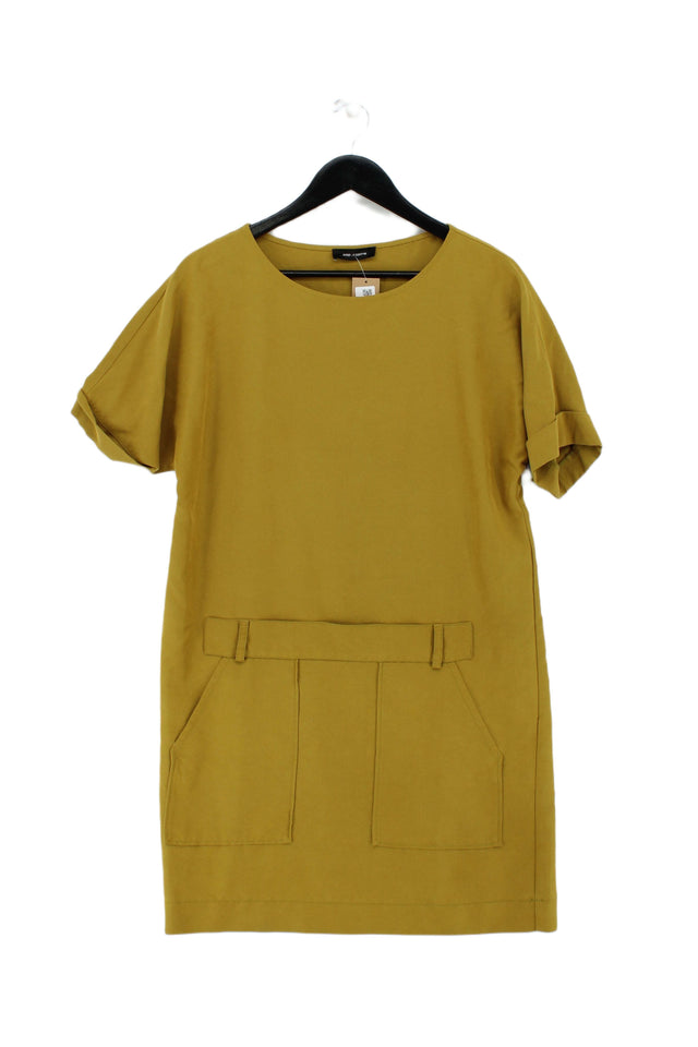 Cop. Copine Women's Blouse UK 8 Yellow Cotton with Polyester