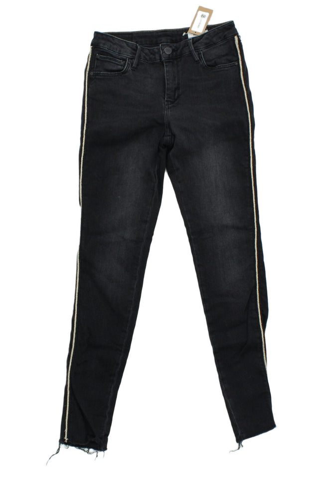 Reiko Women's Jeans W 26 in Black Cotton with Elastane