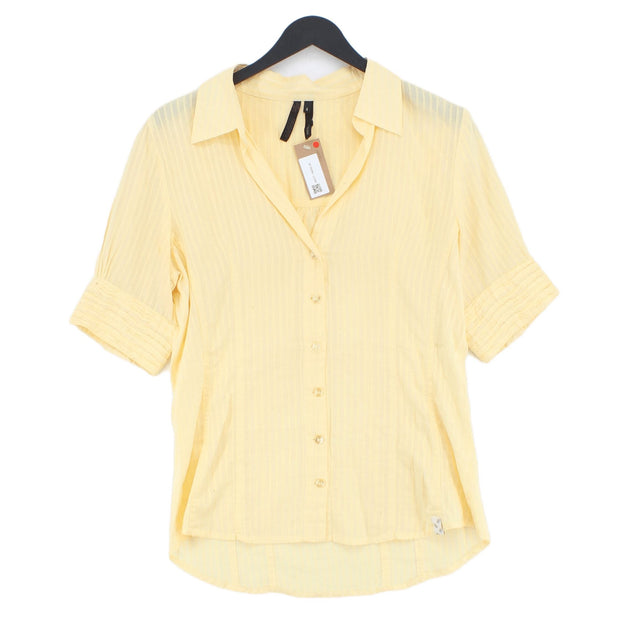 Oxbow Women's Top UK 4 Yellow 100% Other