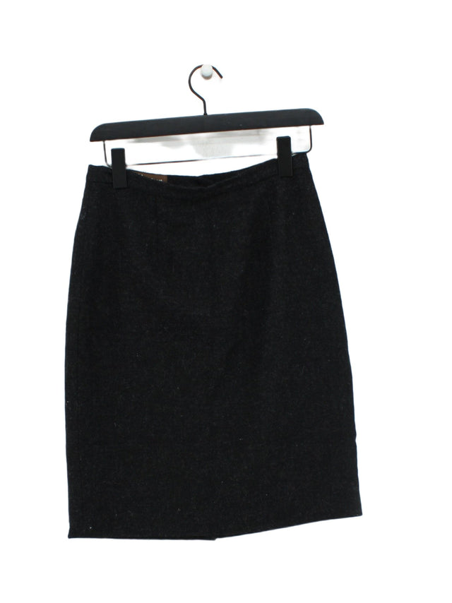 Monsoon Women's Midi Skirt UK 12 Grey 100% Wool