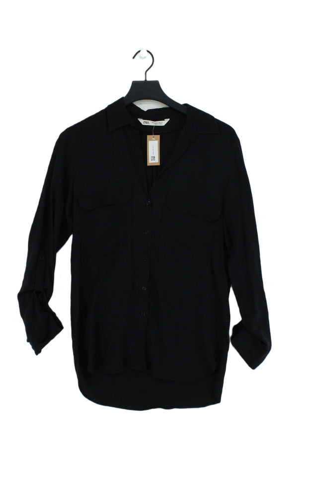 Zara Women's T-Shirt XS Black 100% Other
