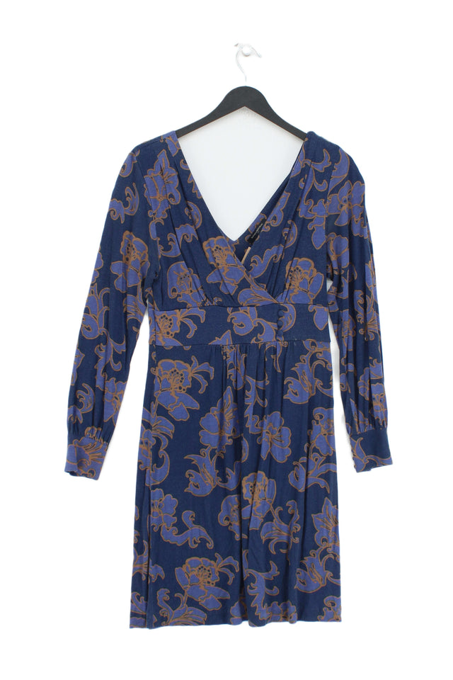 Banana Republic Women's Midi Dress UK 4 Blue Rayon with Lyocell Modal