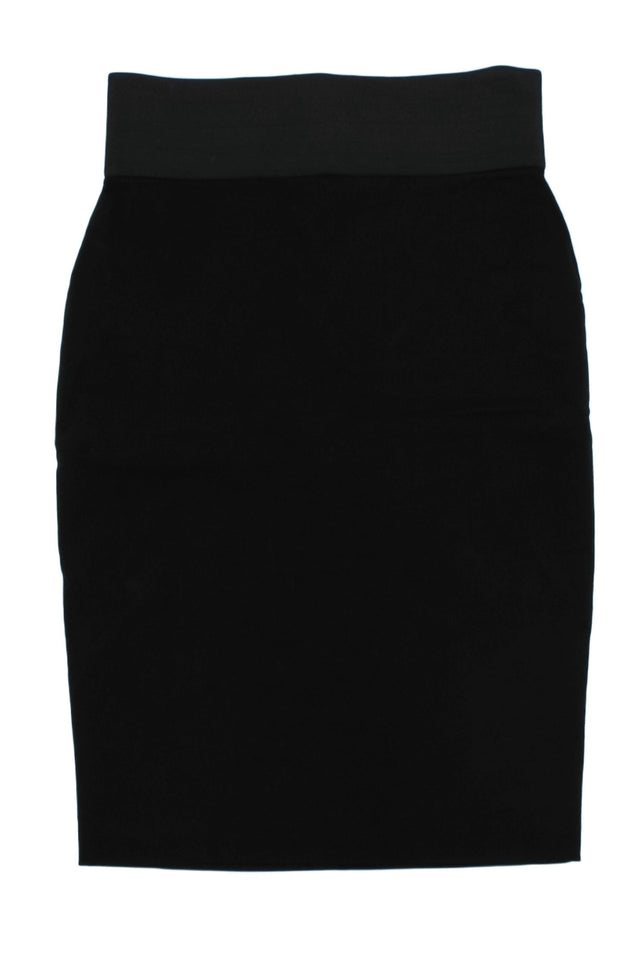 Asos Women's Midi Skirt S Black Viscose with Elastane, Nylon, Polyester