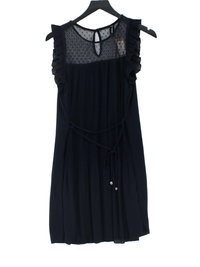 Izabel London Women's Midi Dress UK 10 Blue 100% Polyester
