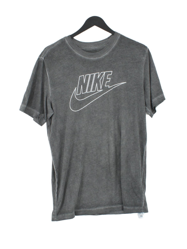 Nike Men's T-Shirt S Grey 100% Cotton