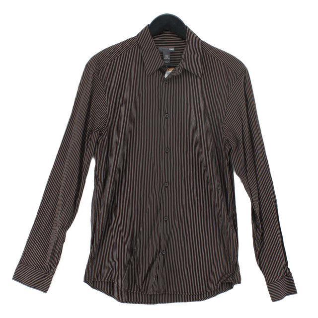 H&M Men's T-Shirt M Brown 100% Cotton