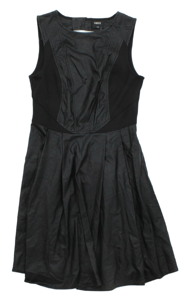 Oasis Women's Mini Dress UK 8 Black 100% Other
