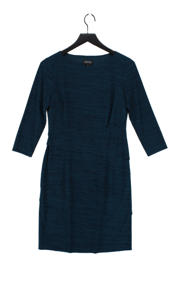 Tahari ASL Women's Midi Dress UK 6 Blue 100% Other