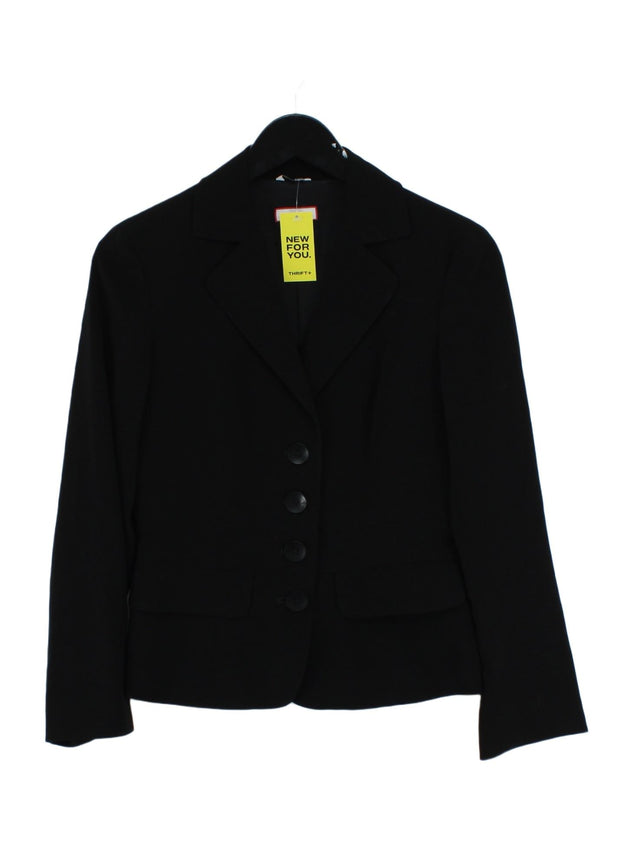 Max&Co Women's Blazer UK 8 Black Polyester with Elastane, Spandex