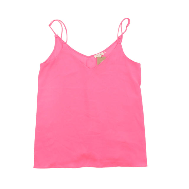 River Island Women's Blouse UK 8 Pink 100% Polyester