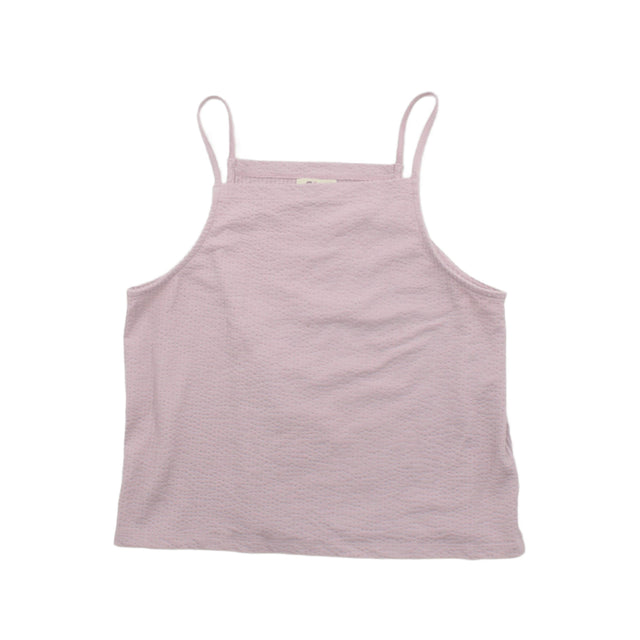 Madewell Women's Top L Pink Cotton with Polyester