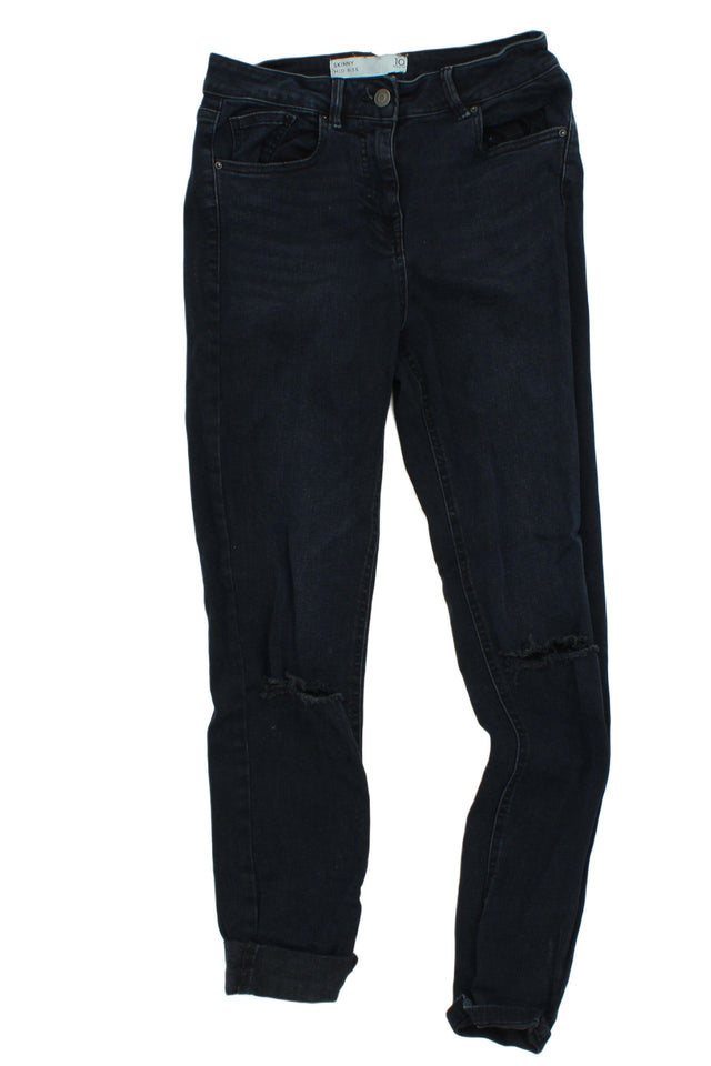 Next Women's Jeans UK 10 Blue Cotton with Other