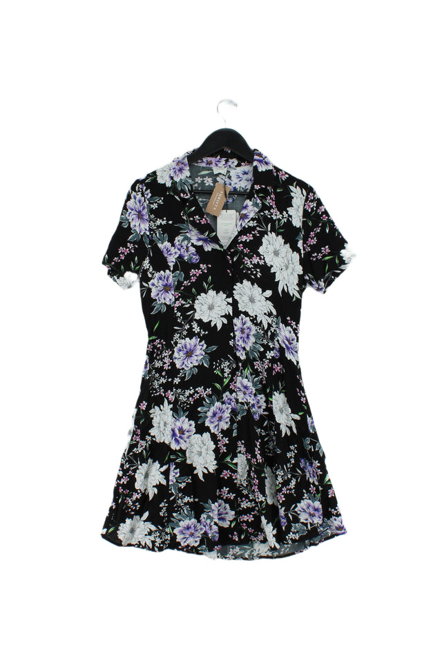 Jacqueline De Yong Women's Mini Dress UK 10 Black 100% Viscose