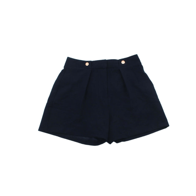 Topshop Women's Shorts UK 6 Blue 100% Polyester