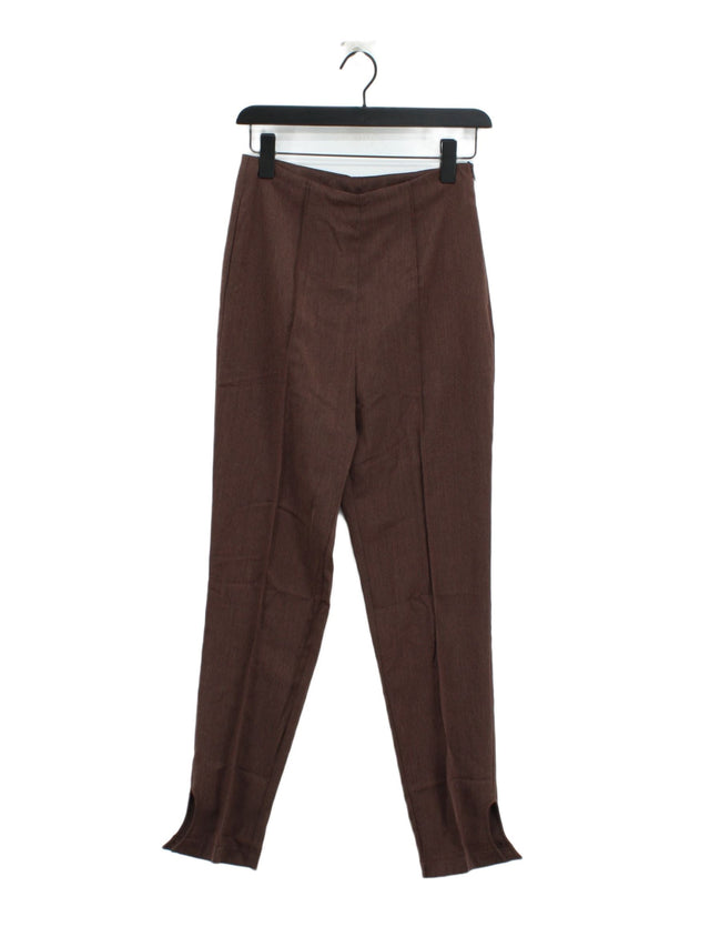 Dancing Days By Banned Women's Trousers S Brown Polyester with Elastane, Rayon