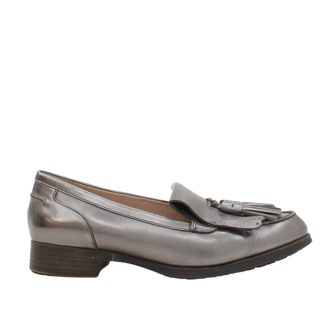 Clarks Women's Flat Shoes UK 5.5 Silver 100% Other