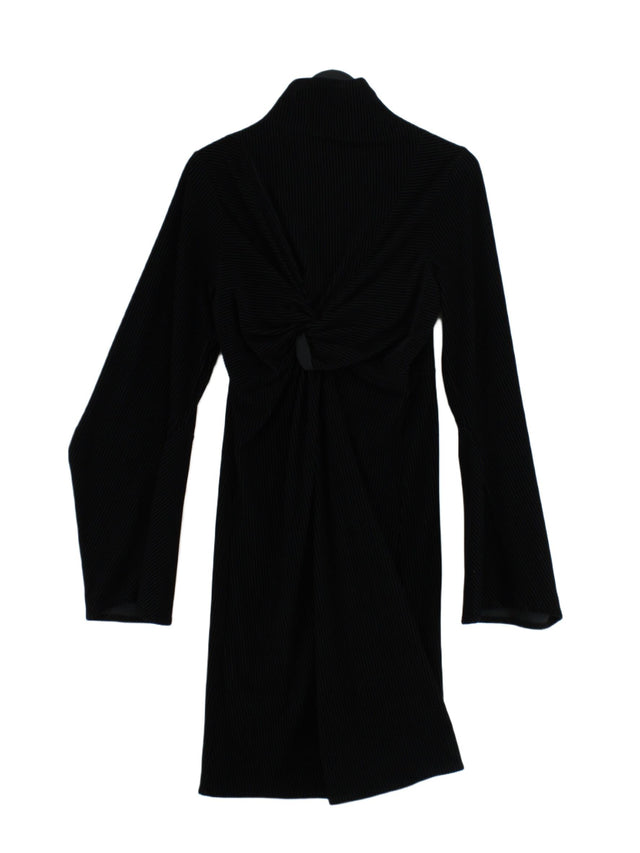 Sid Neigum Women's Midi Dress UK 8 Black Polyester with Elastane, Polyamide