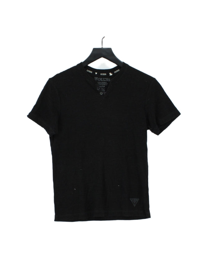 Guess Men's T-Shirt XS Black 100% Cotton