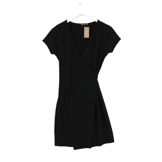 Boohoo Women's Mini Dress UK 10 Black 100% Other