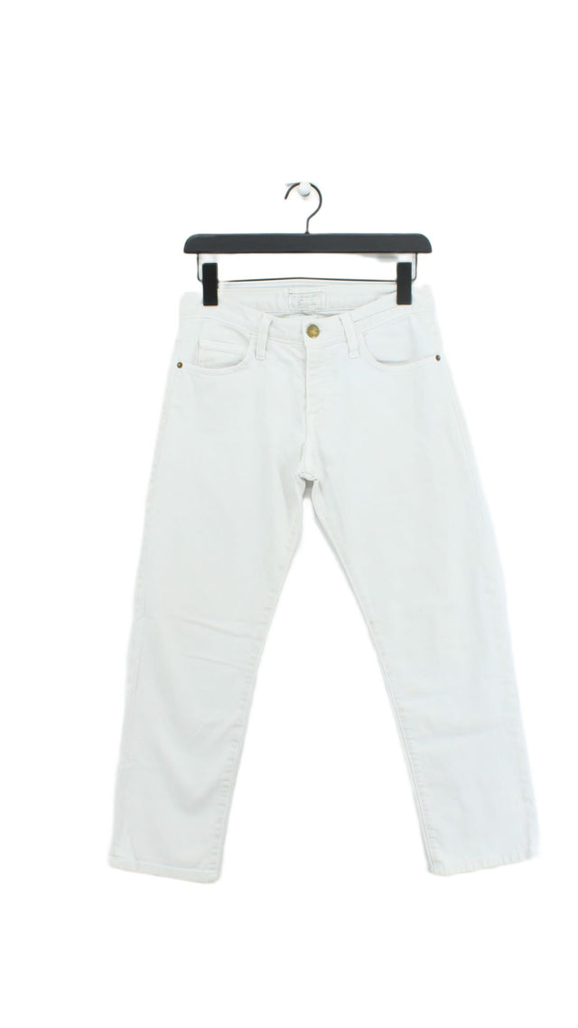 Current/Elliott Women's Jeans W 23 in White Cotton with Elastane