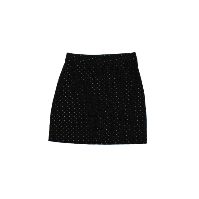 Next Women's Mini Skirt UK 6 Black Viscose with Nylon