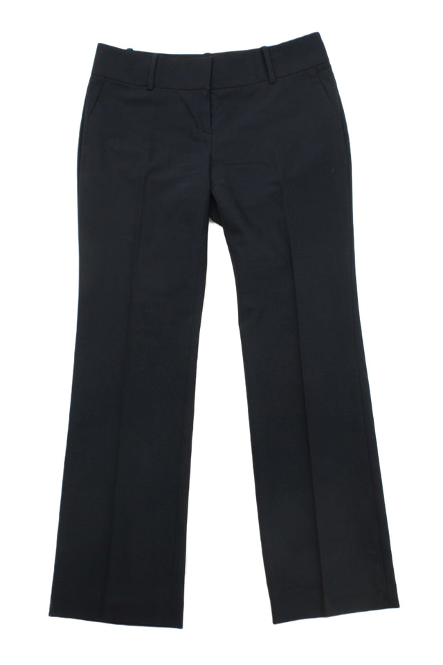 Ann Taylor Women's Trousers UK 8 Blue Polyester with Wool