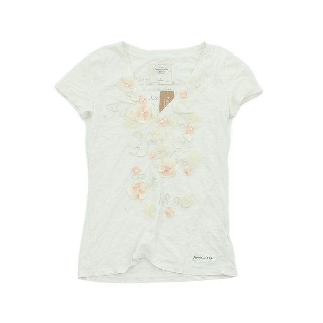 Abercrombie & Fitch Women's Top S White 100% Cotton