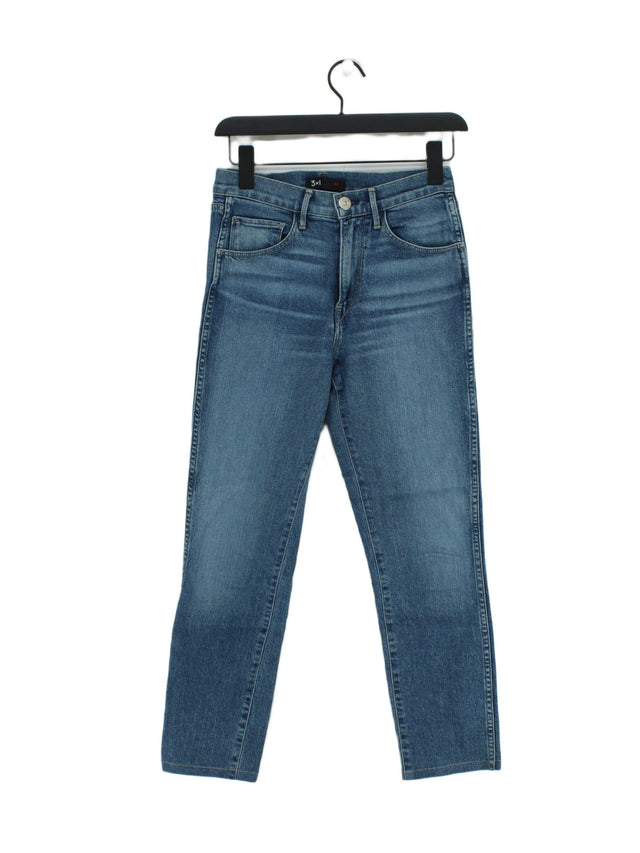 3X1 NYC Women's Jeans W 25 in Blue Cotton with Elastane