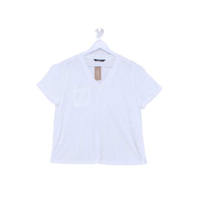 Shein Women's Top XL White Cotton with Other