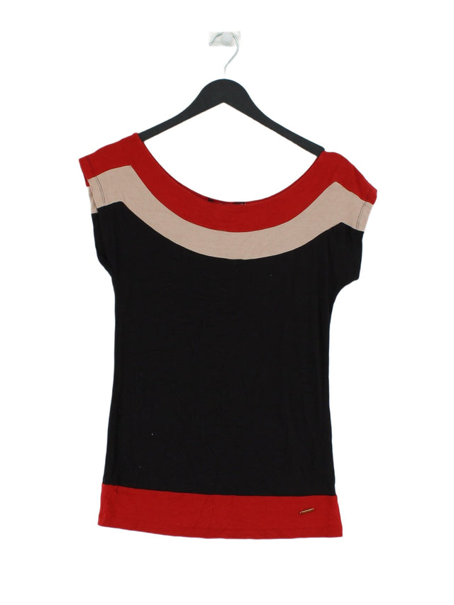Wardrobe Women's T-Shirt XS Black Viscose with Elastane