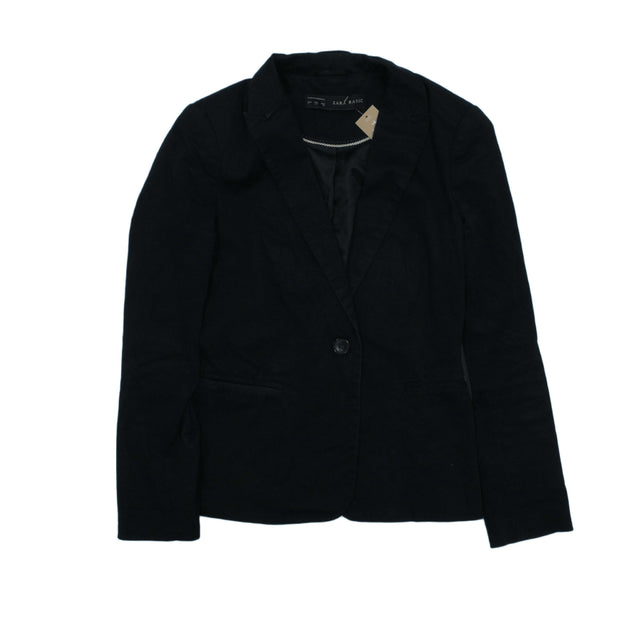 Zara Women's Jacket S Black 100% Cotton