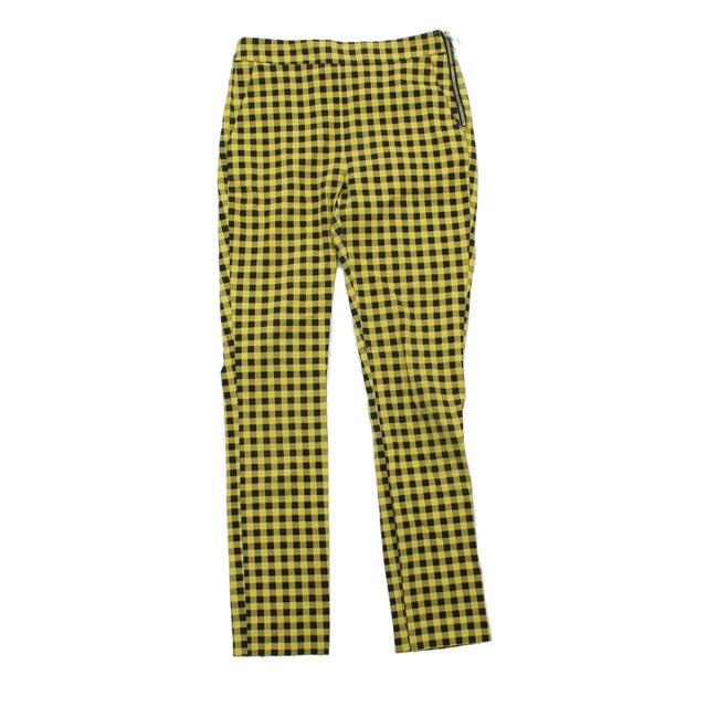 Zara Basic Women's Trousers S Yellow 100% Other