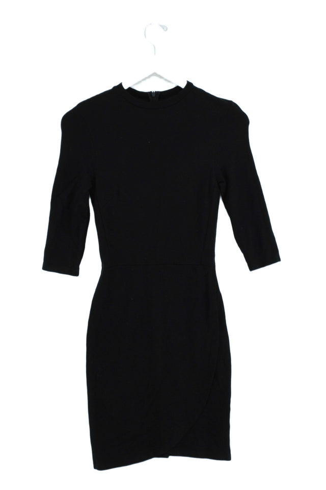 Topshop Women's Mini Dress UK 8 Black Viscose with Other