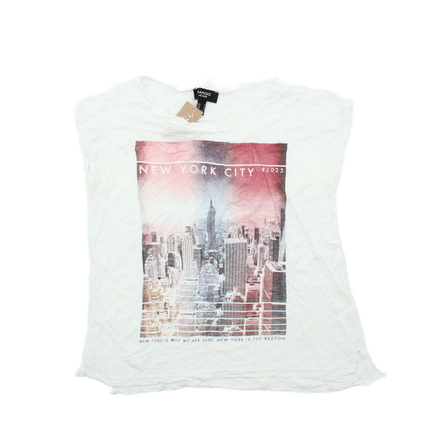 Mango Women's Top M White 100% Other