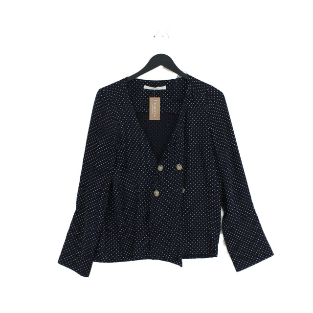 Trafaluc Womens Shirt Long Sleeve S Blue Blend - Viscose, Polyester