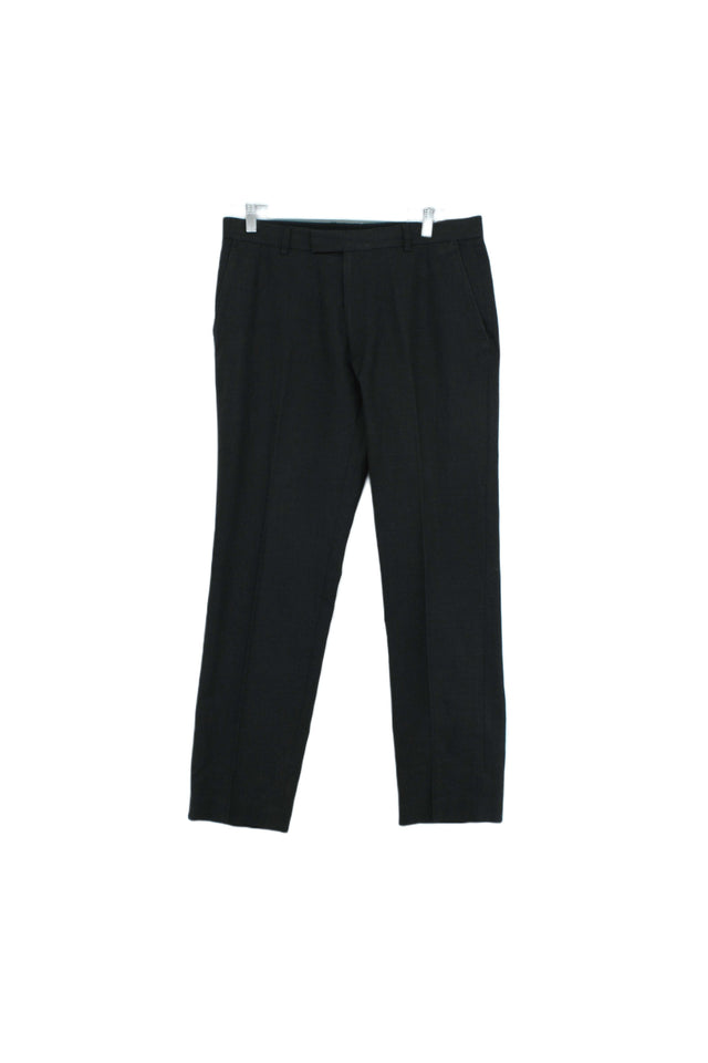 M&S Women's Trousers W 34 in; L 31 in Grey 100% Polyester
