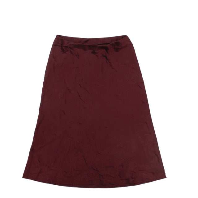 Modern Rarity Womens Midi Skirt 10 Red 100% - Other