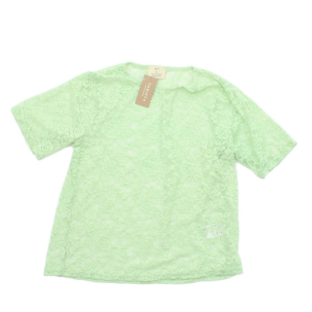 Pins And Needles Women's Top S Green 100% Other