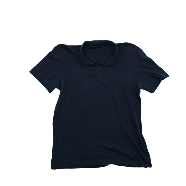 H&M Men's Polo S Blue 100% Other